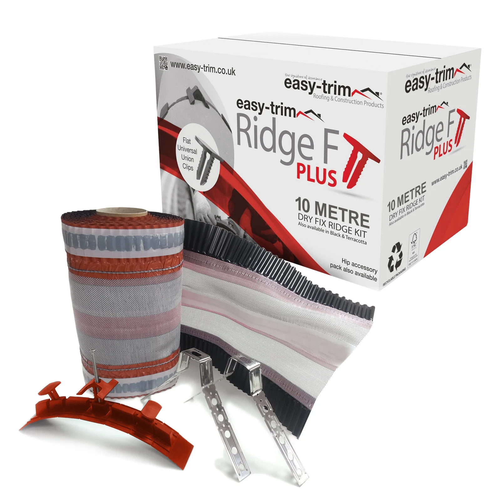 10m EasyRidge F PLUS Dry Fix Ridge Kit - Image 11