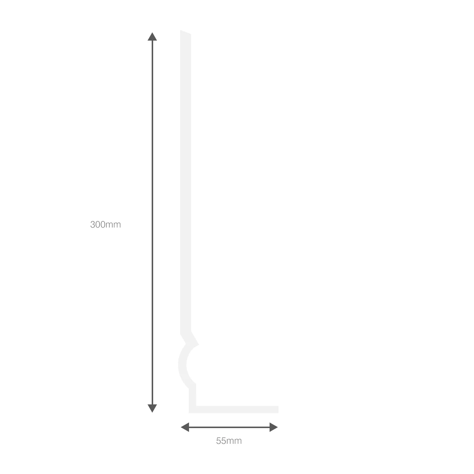 Ogee Capping Board 90° Internal Corner - Image 4