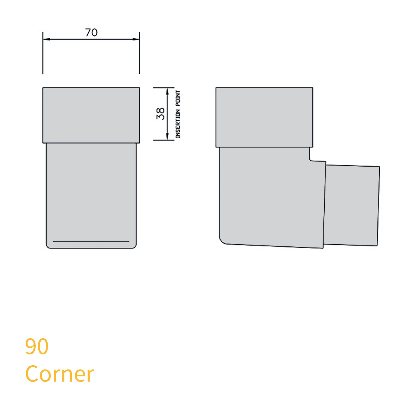 FloPlast 65mm Square Downpipe - Image 18