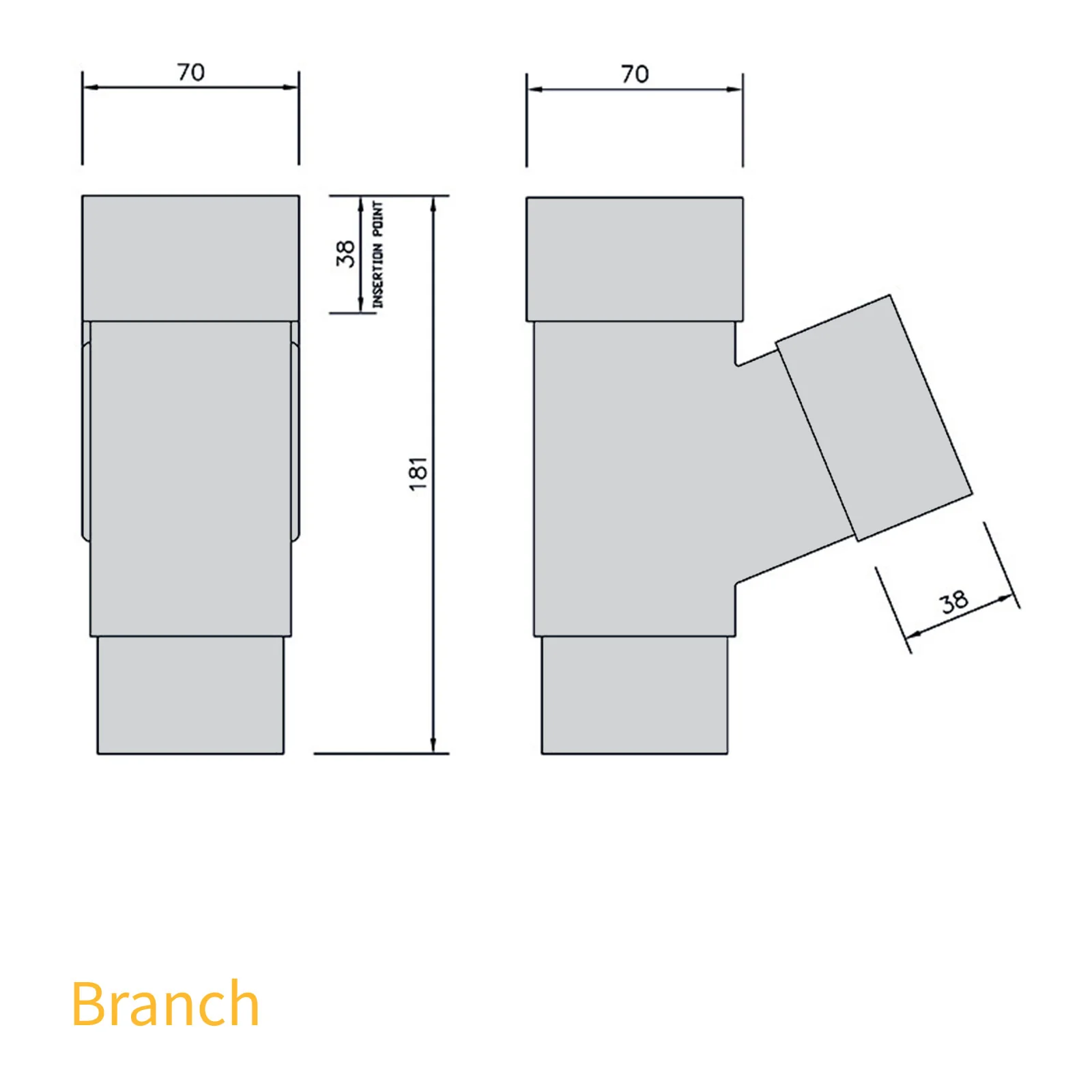 FloPlast 65mm Square Downpipe - Image 20