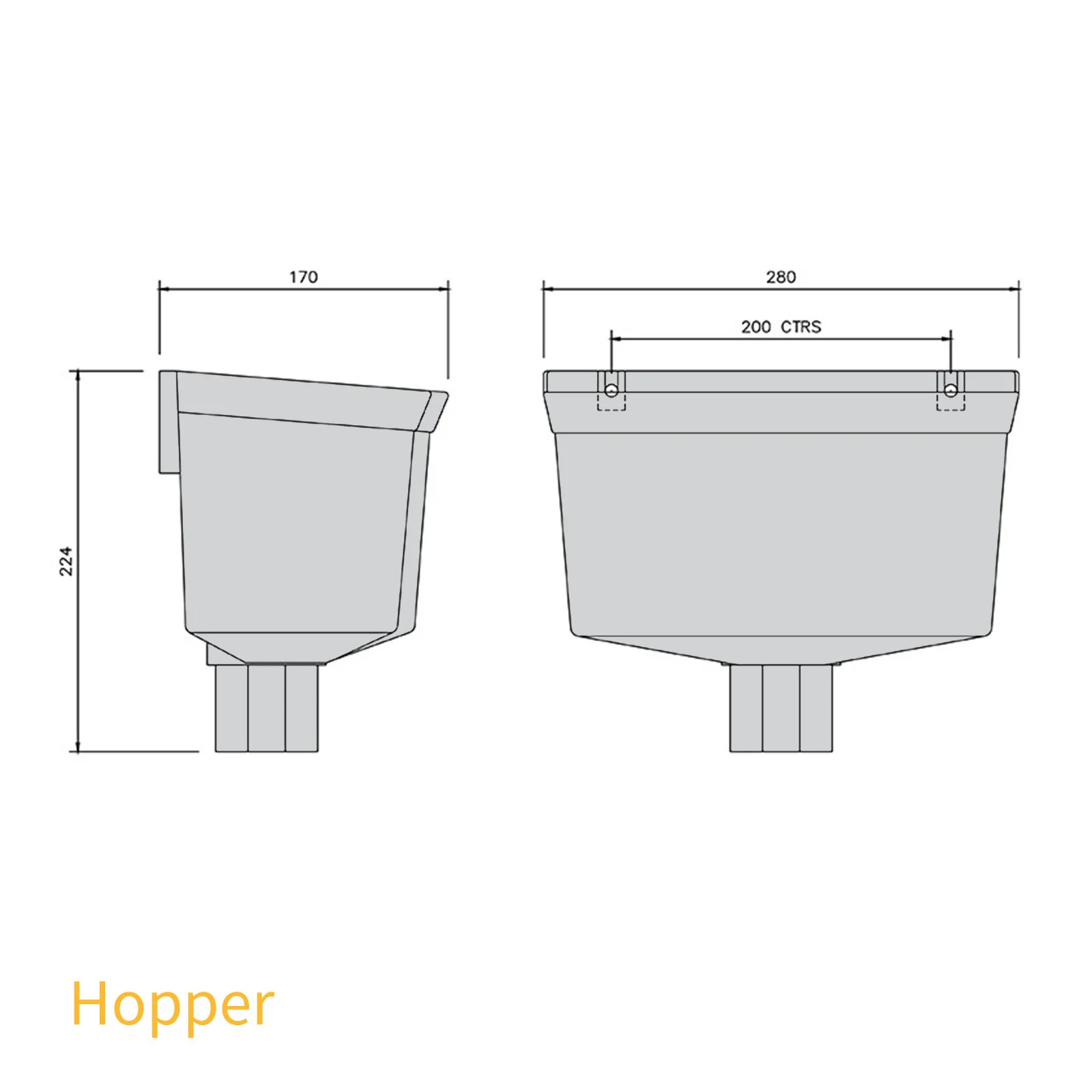 FloPlast 65mm Square Downpipe - Image 58