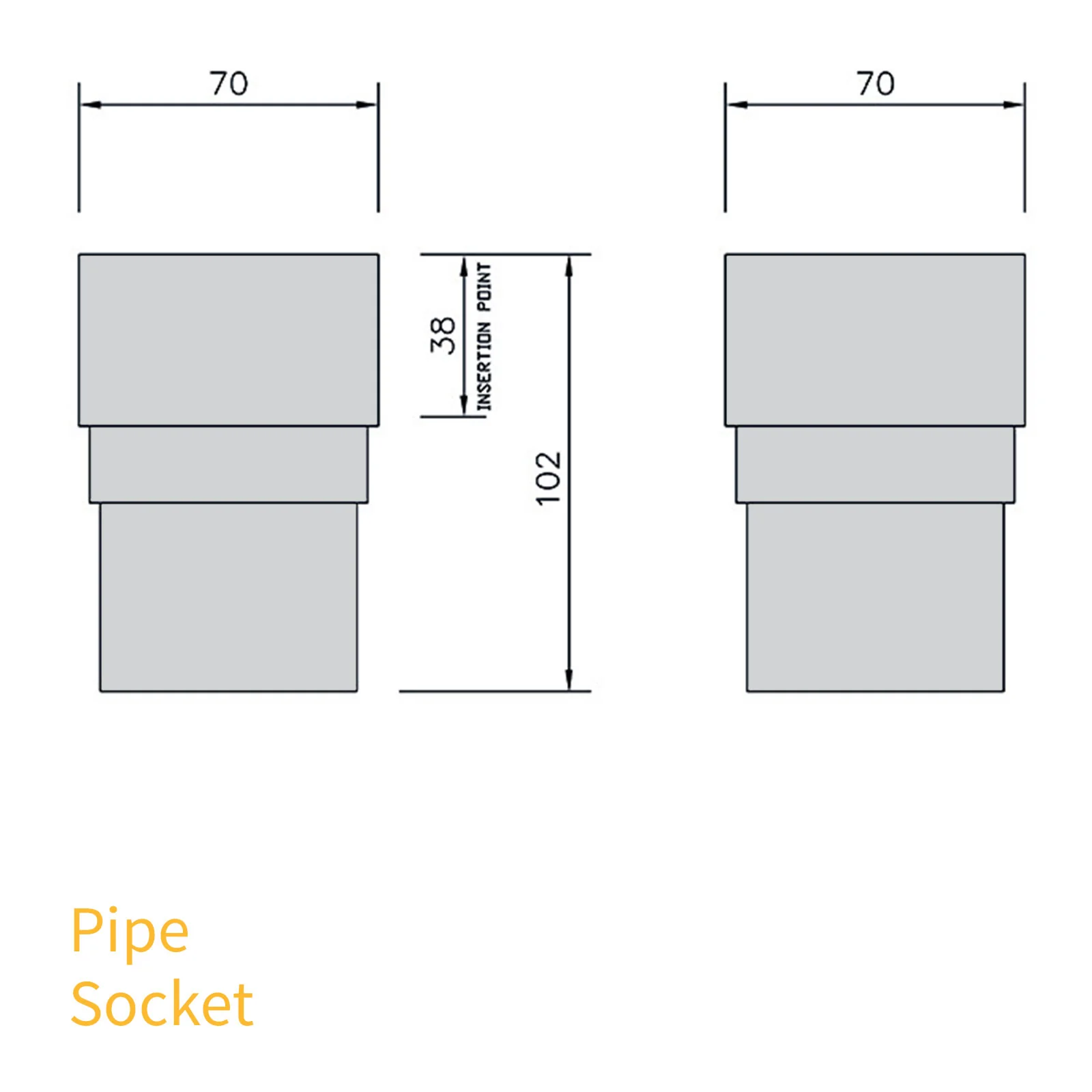 FloPlast 65mm Square Downpipe - Image 68
