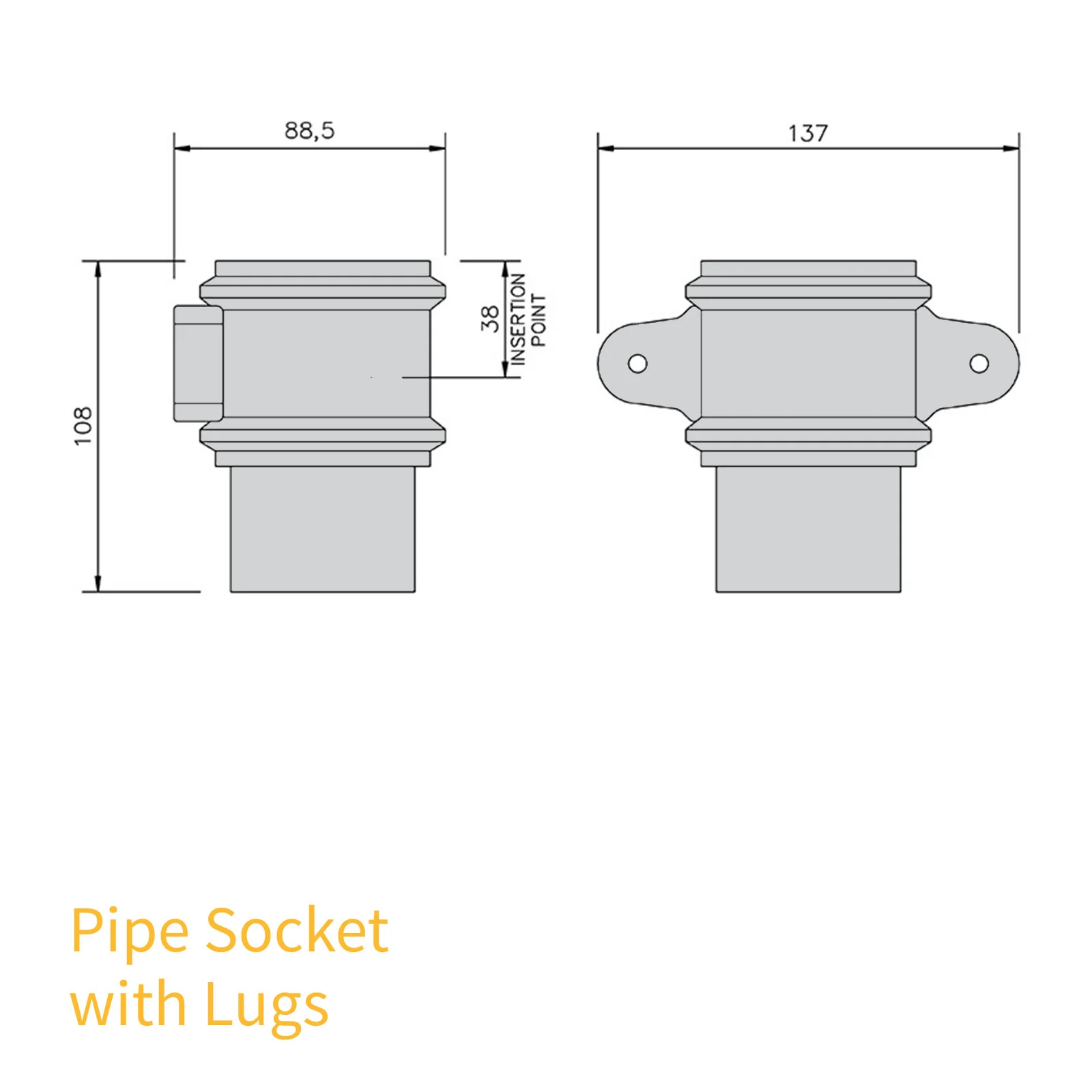 FloPlast 65mm Square Downpipe - Image 78
