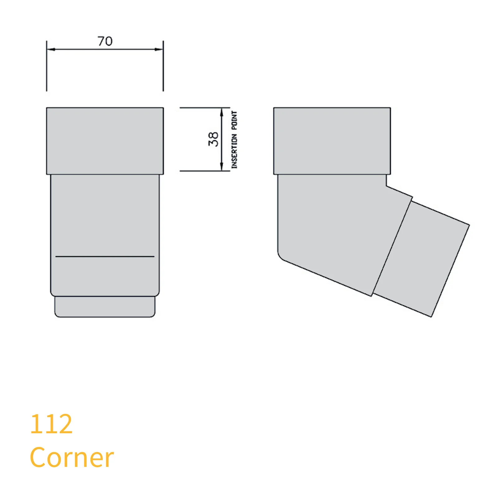 FloPlast 65mm Square Downpipe - Image 8