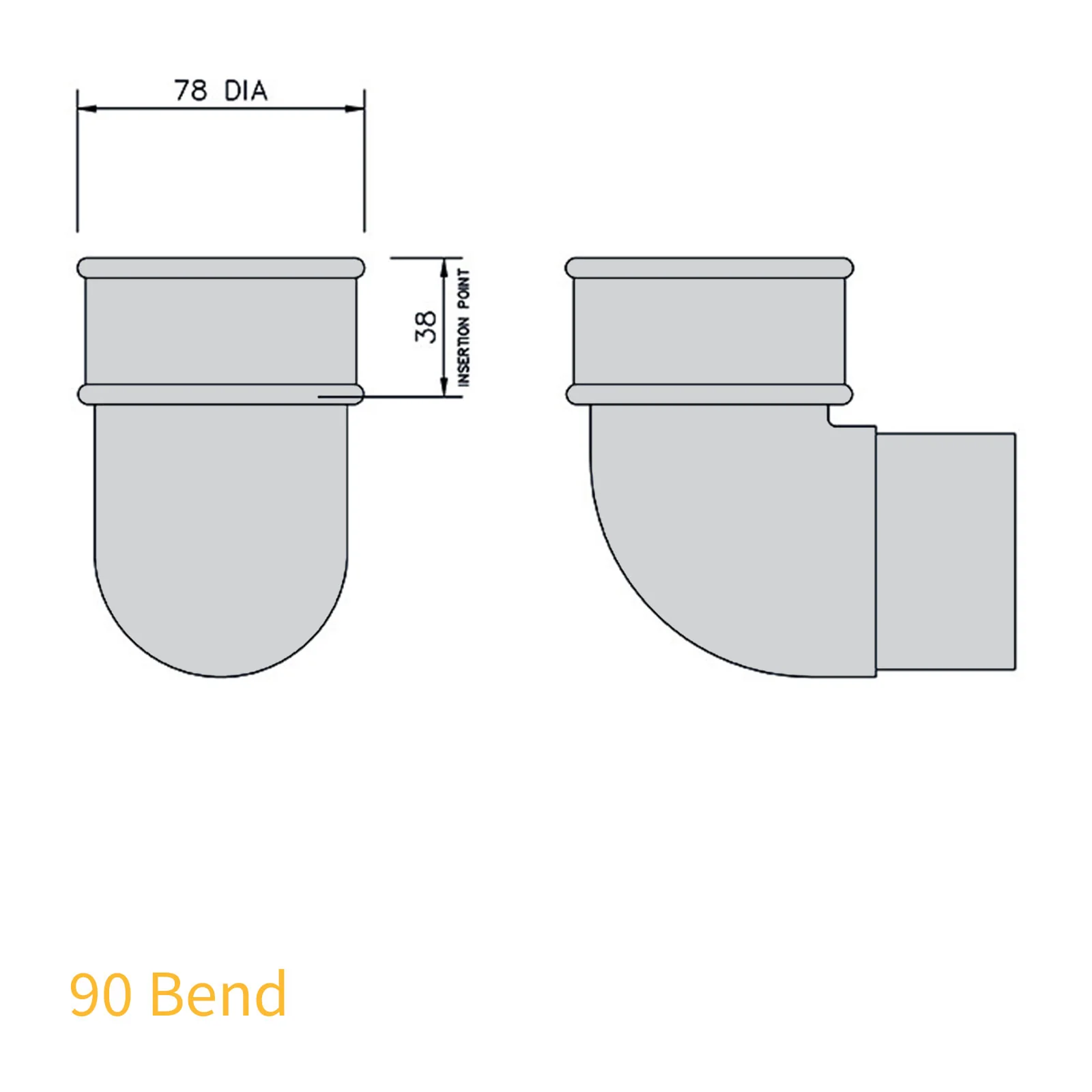 FloPlast 68mm Round Downpipe - Image 12