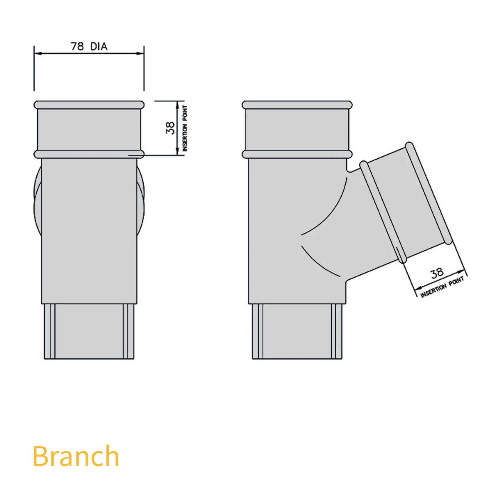 FloPlast 68mm Round Downpipe - Image 20