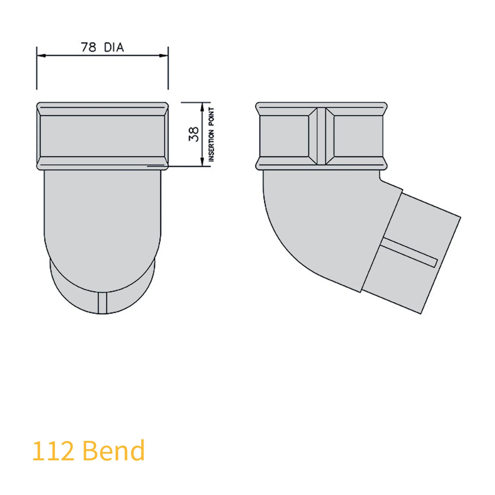 FloPlast 68mm Round Downpipe - Image 4