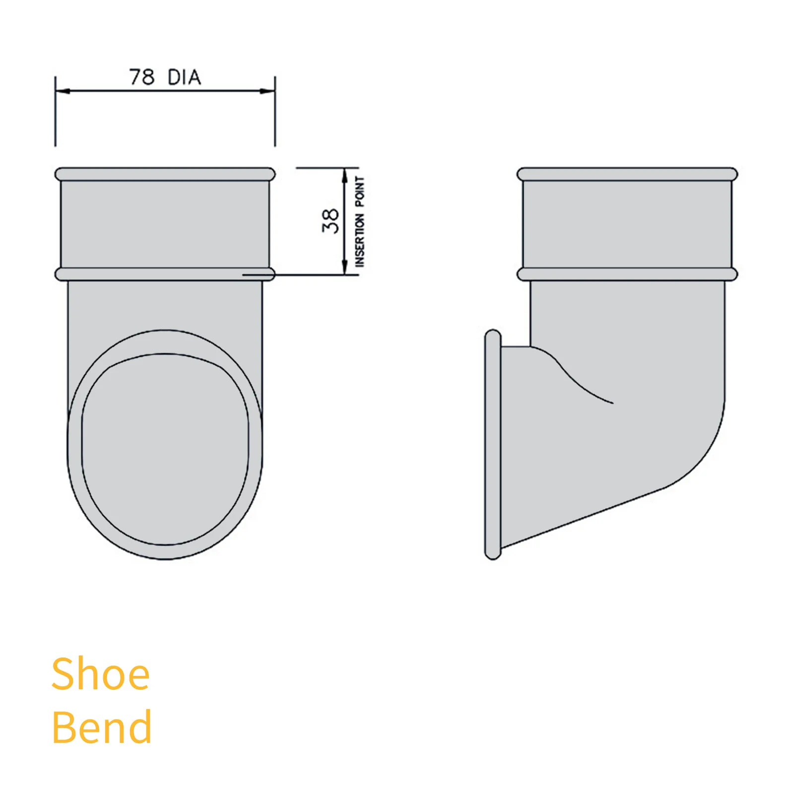 FloPlast 68mm Round Downpipe - Image 48