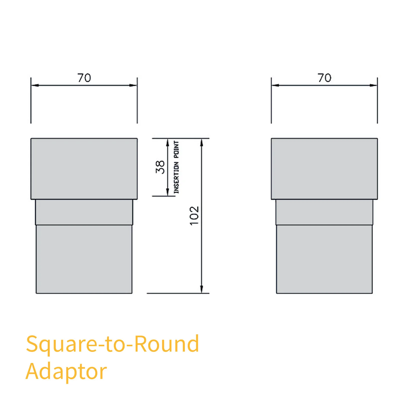 FloPlast 68mm Round Downpipe - Image 68