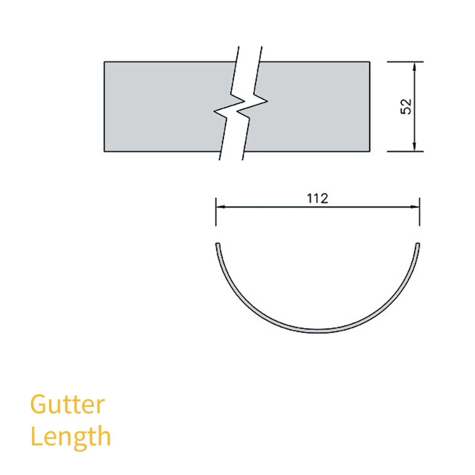 FloPlast Half Round 112mm Gutter (4m) - Image 6