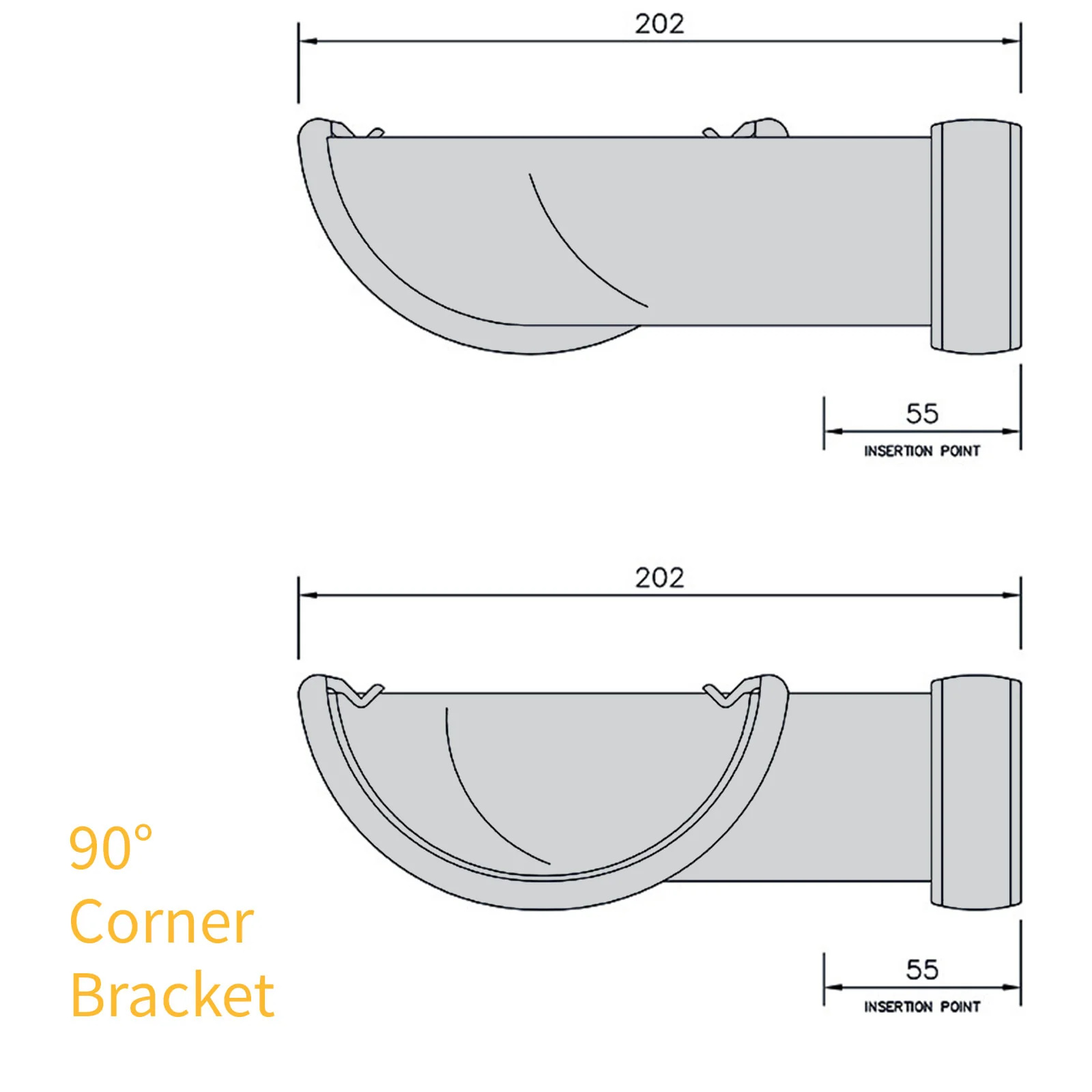 FloPlast Half Round 112mm Gutter - Image 6