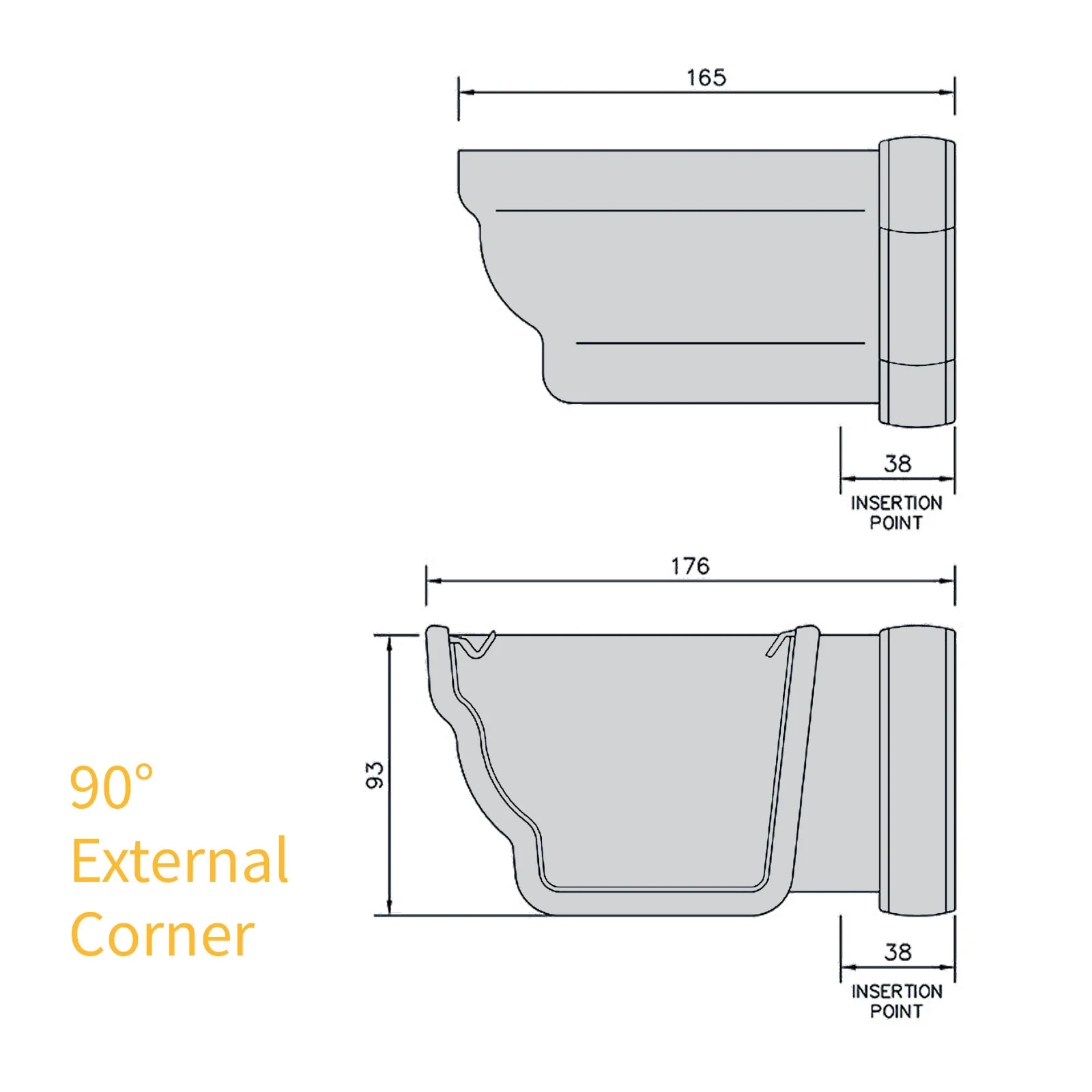FloPlast Niagara Ogee 110mm Gutter - Image 8
