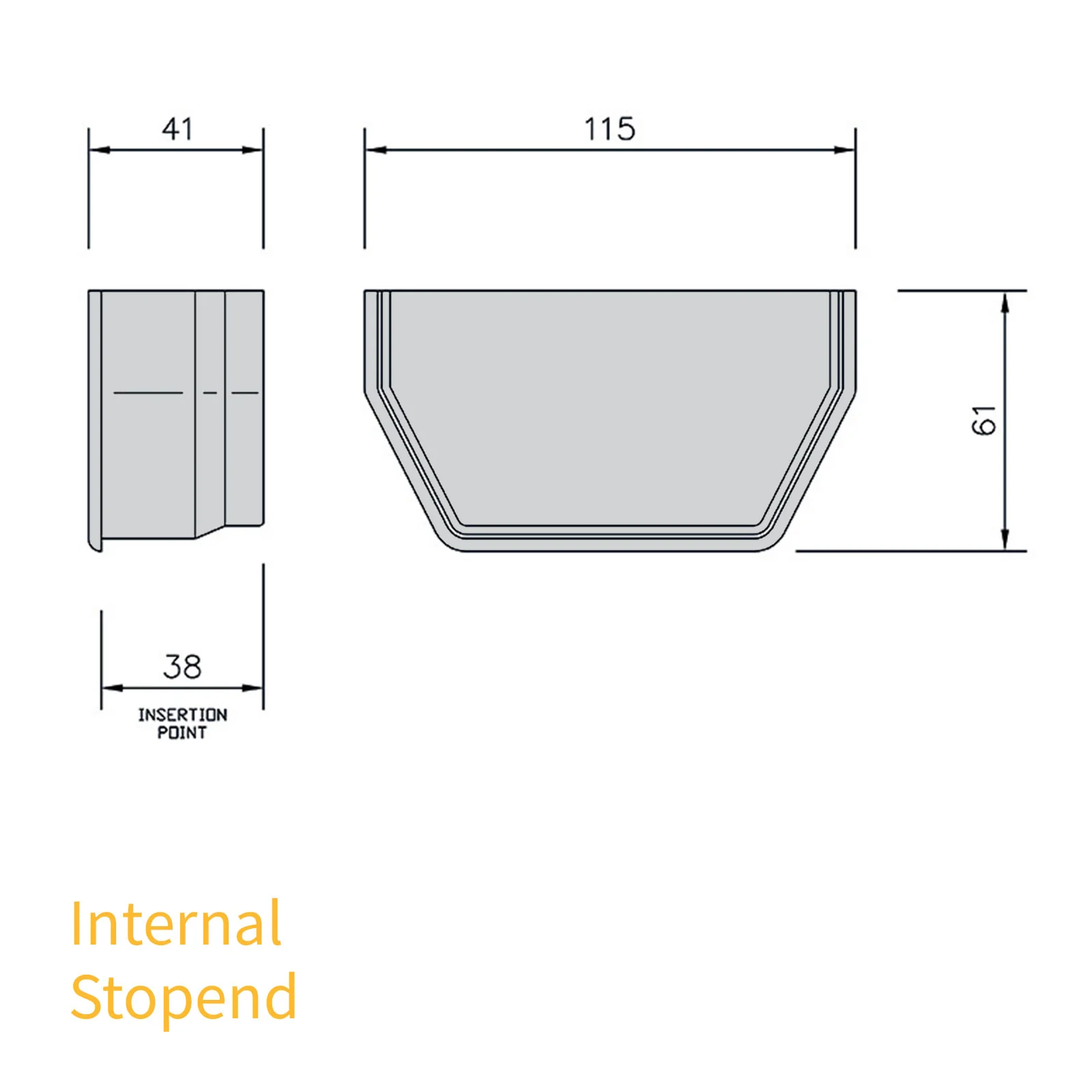 FloPlast Square Line 114mm Gutter - Image 15