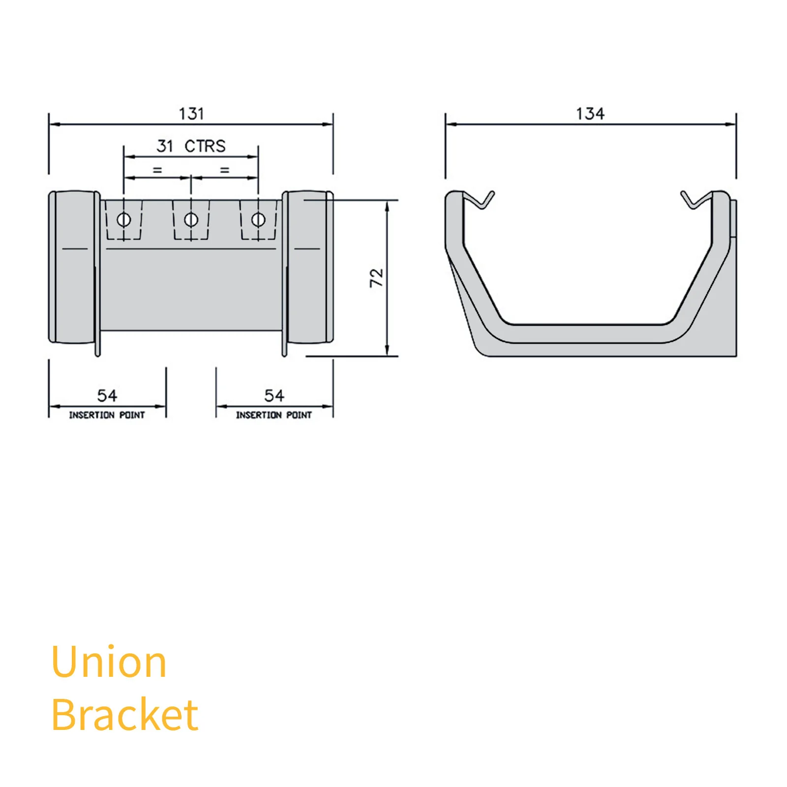 FloPlast Square Line 114mm Gutter - Image 19