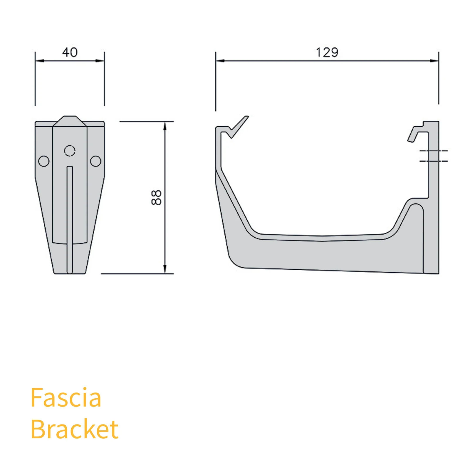FloPlast Square Line 114mm Gutter - Image 9