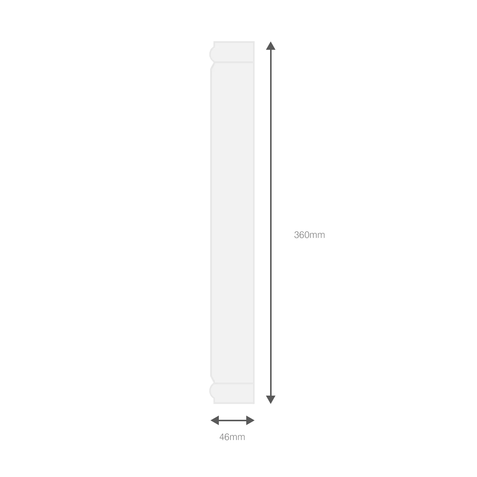 Ogee Fascia Board 90° External Corner - Image 4