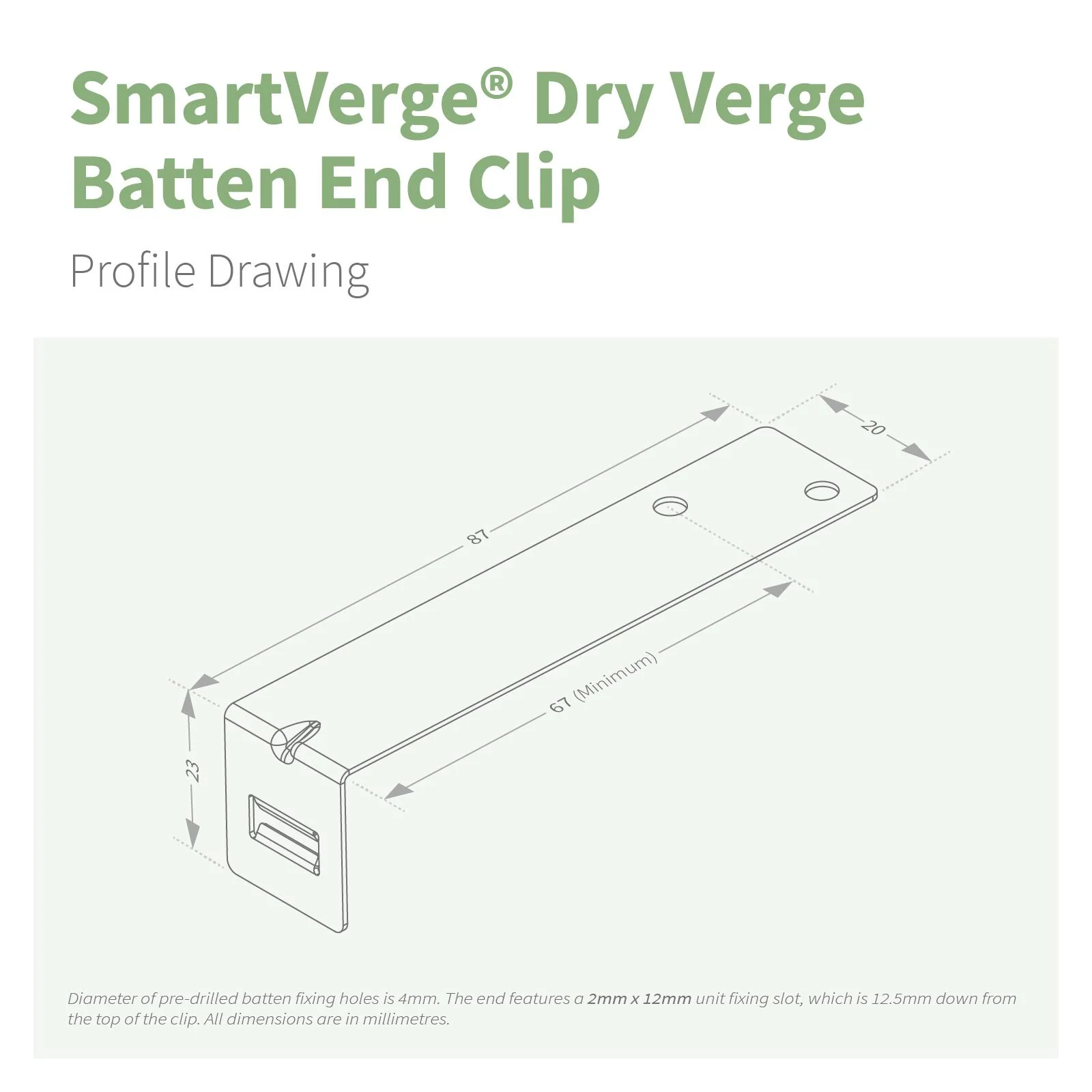 SmartVerge Batten End Clip - Image 3