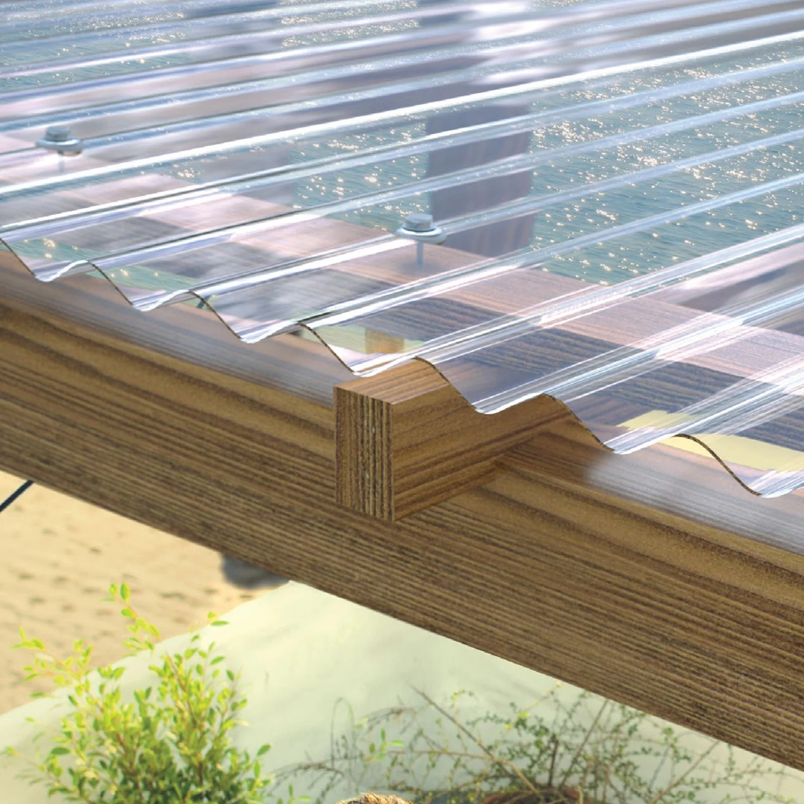 SUNTUF DIY Clear Corrugated Ridge Cap - Image 6
